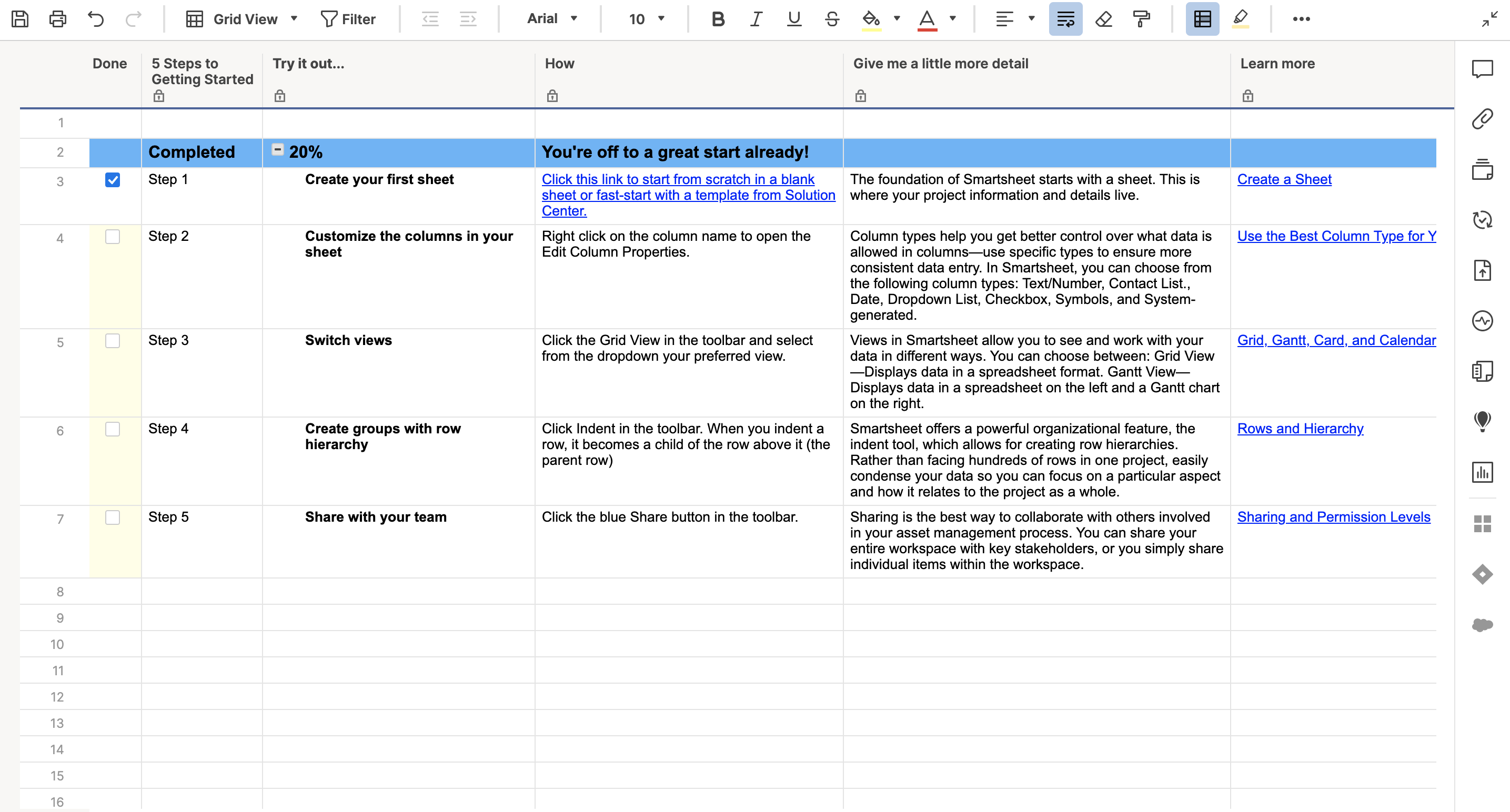 Get Started In Smartsheet | Smartsheet